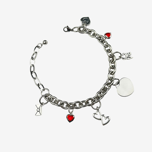 Love of Your Life Charm Bracelet – Red