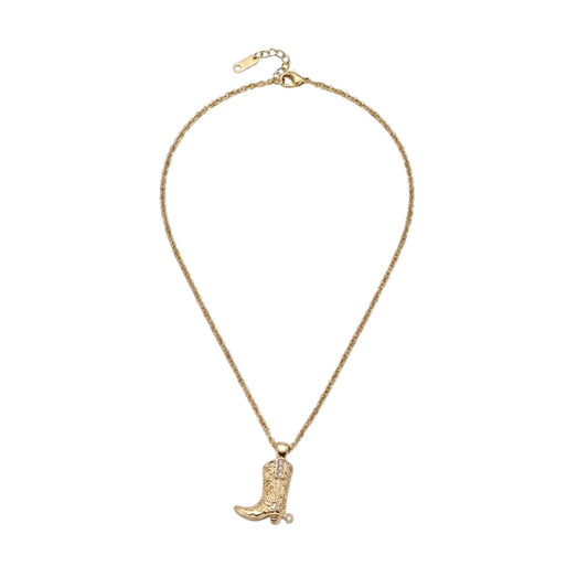 Golden Spur Heart Necklace