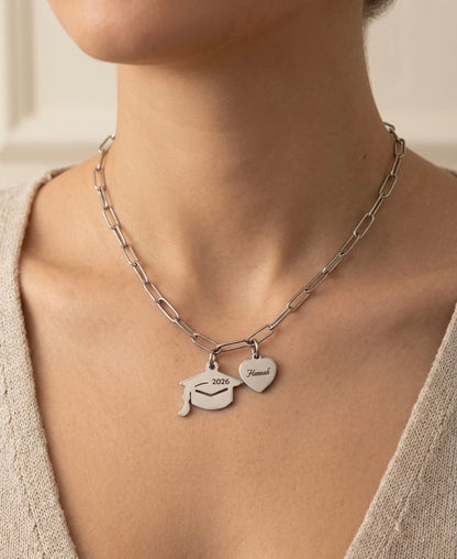 2026 Graduation Heart Necklace