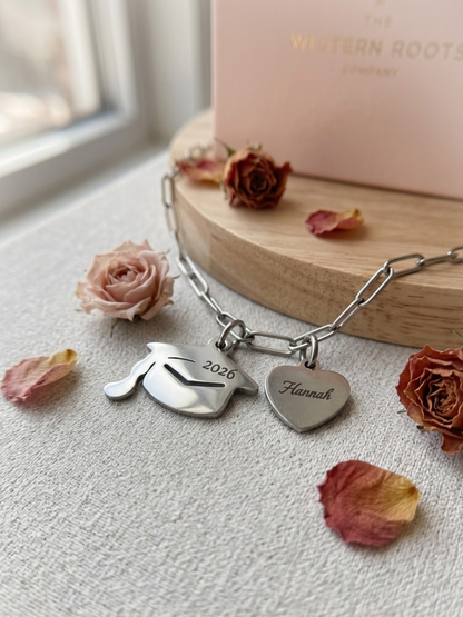 2026 Graduation Heart Necklace