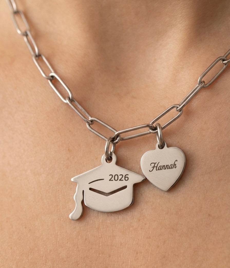 2026 Graduation Heart Necklace