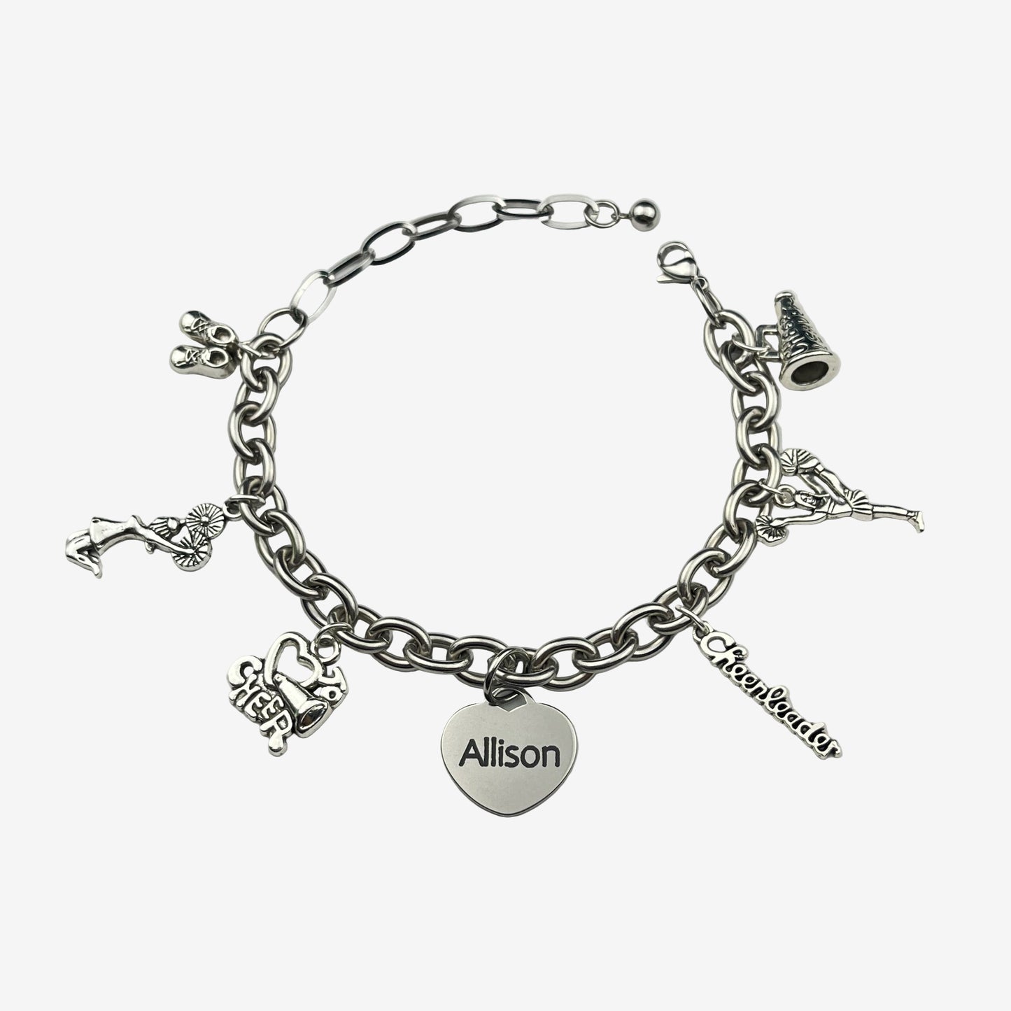 Spirit Squad Cheer Charm Bracelet