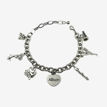 Spirit Squad Cheer Charm Bracelet