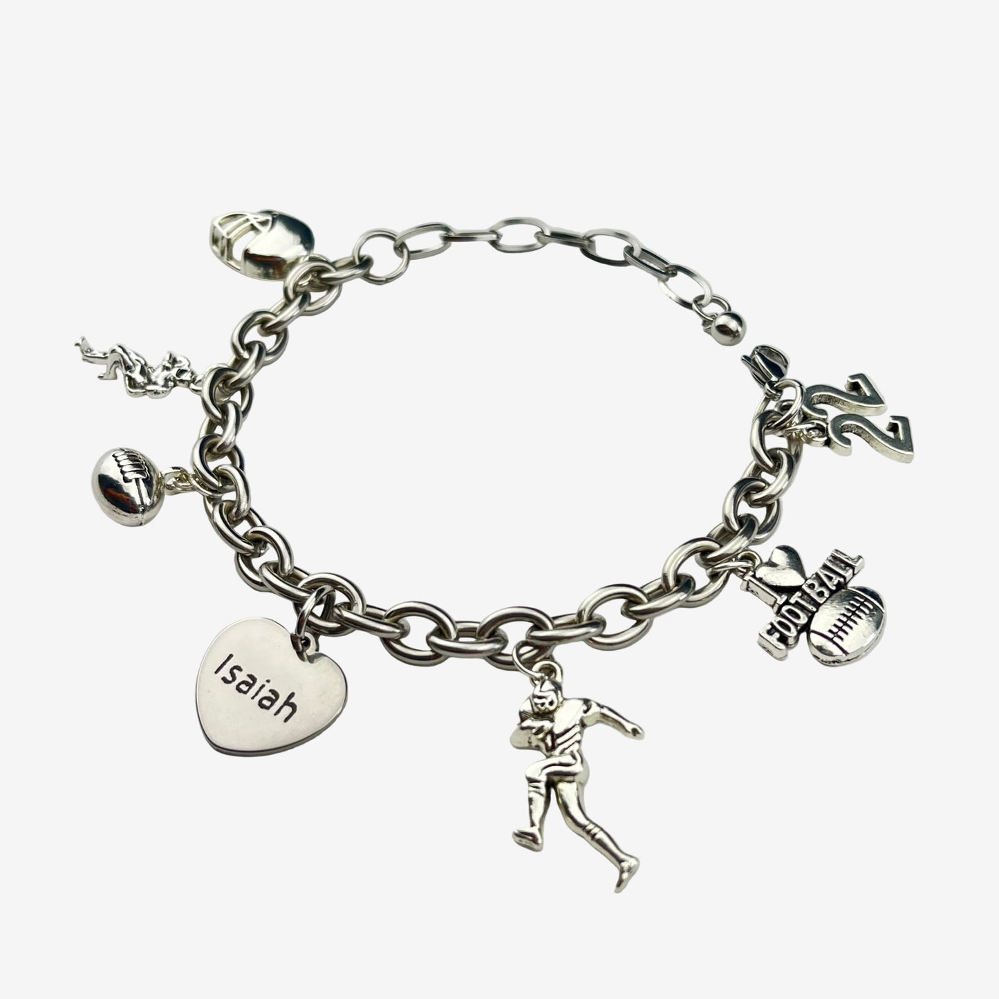 Football Charm Bracelet