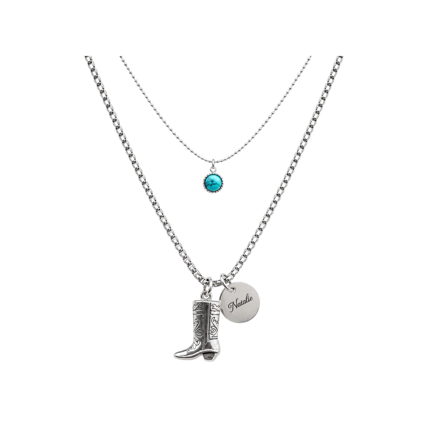 Western Dainty Turquoise Necklace