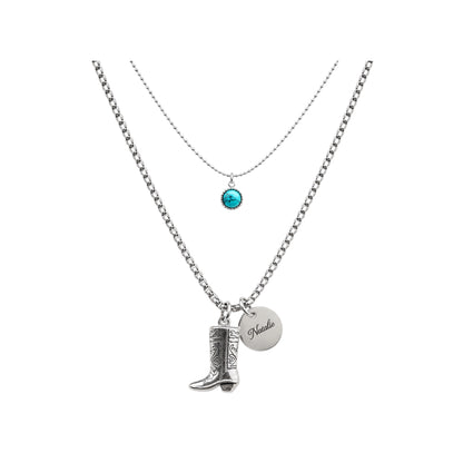 Western Dainty Turquoise Necklace