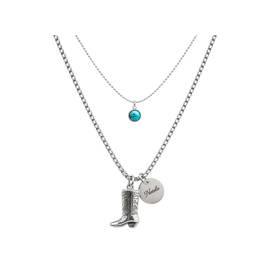 Western Dainty Turquoise Necklace