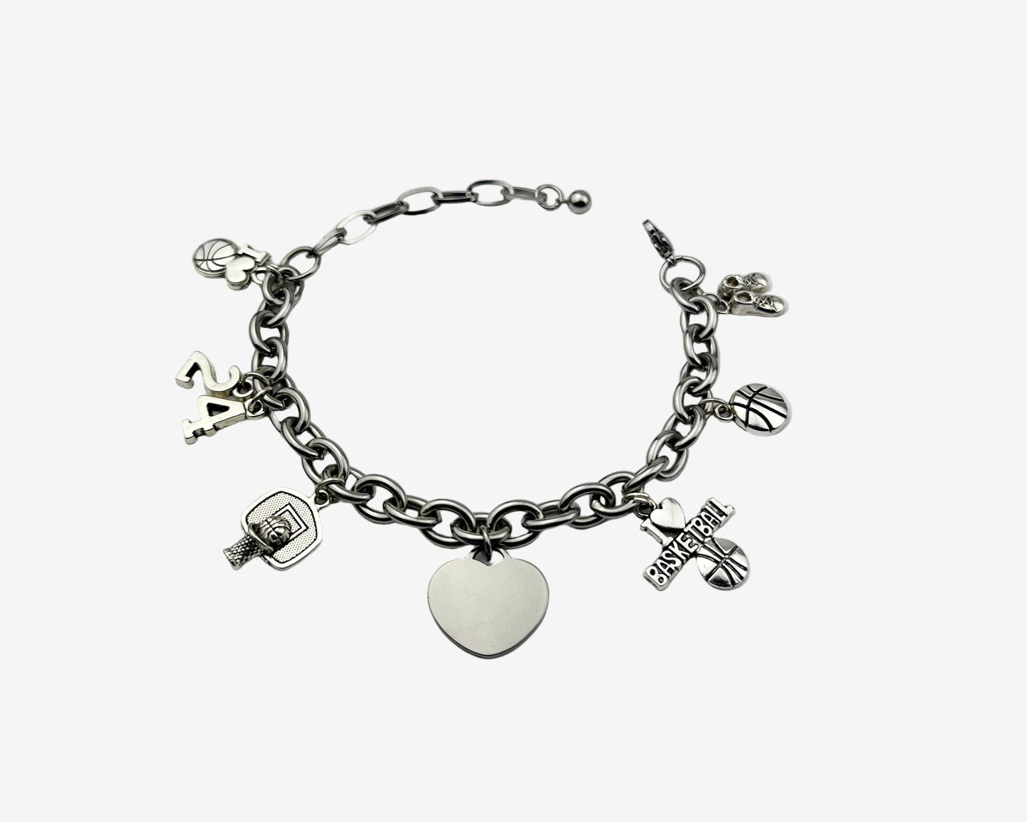 All-Star Basketball Charm Bracelet