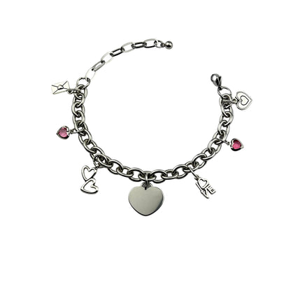 Love of Your Life Charm Bracelet – Pink