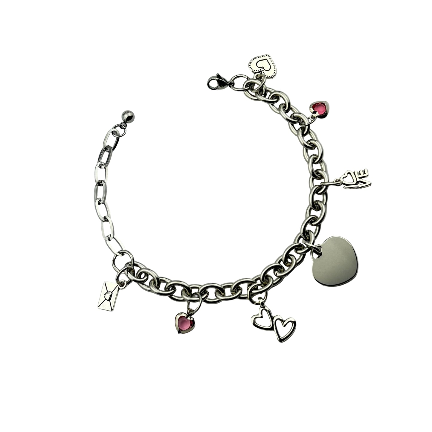 Love of Your Life Charm Bracelet – Pink