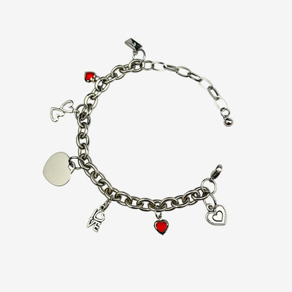 Love of Your Life Charm Bracelet – Red