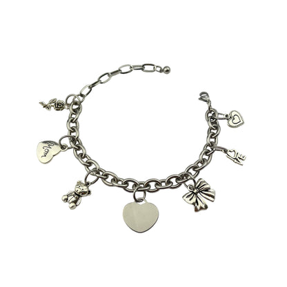 Mom’s Heart Charm Bracelet