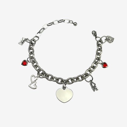 Love of Your Life Charm Bracelet – Red