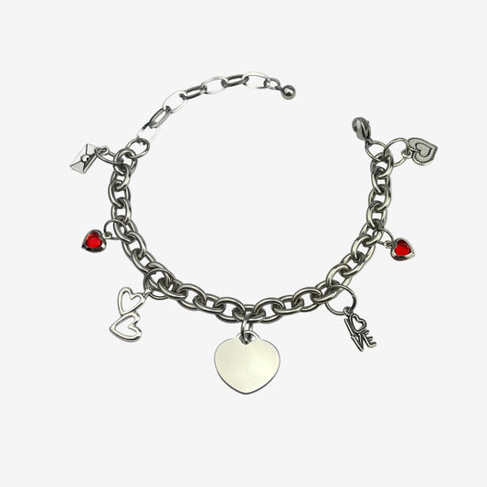Love of Your Life Charm Bracelet – Red