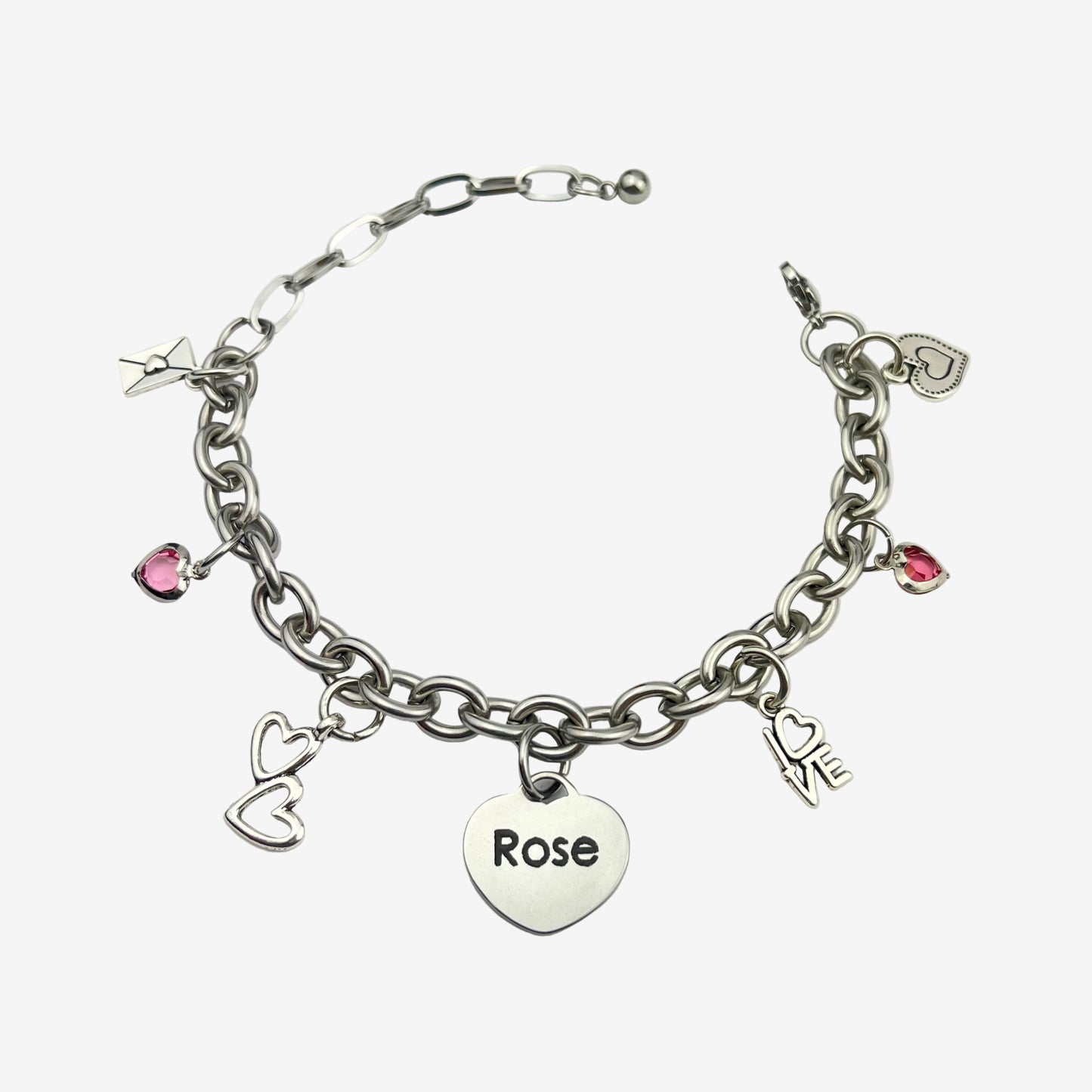 Love of Your Life Charm Bracelet – Pink