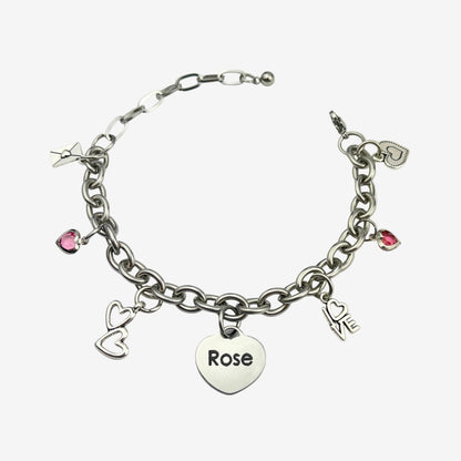 Love of Your Life Charm Bracelet – Pink