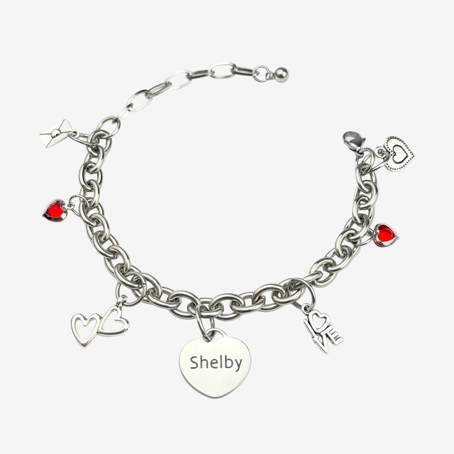 Love of Your Life Charm Bracelet – Red