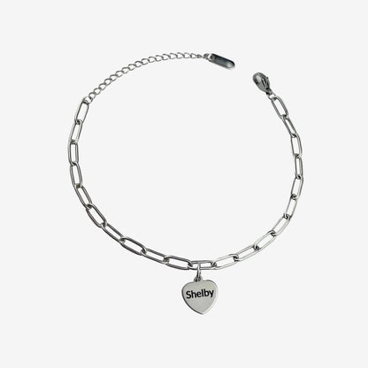 Paperclip Heart Necklace and Bracelet Set - Limited time only