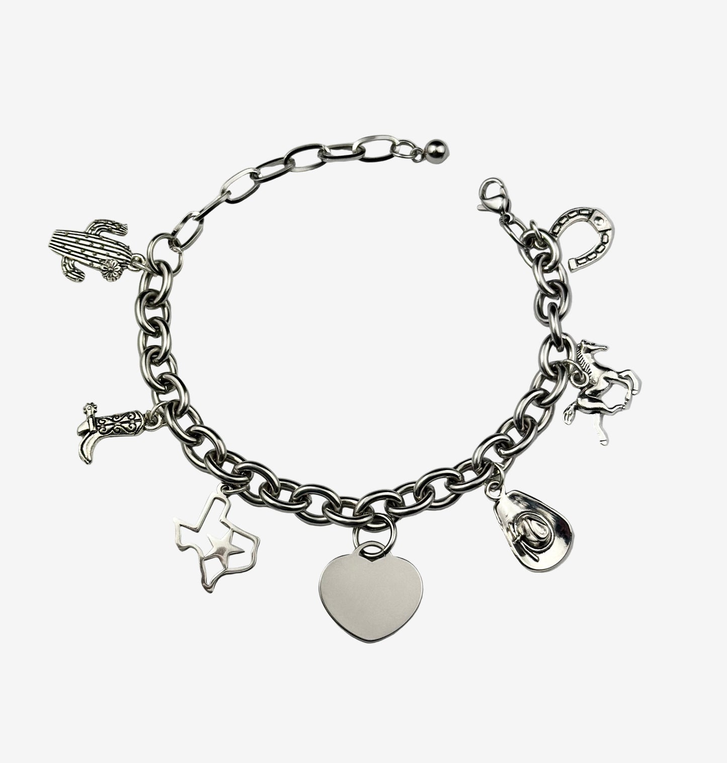 Texas Cowgirl Charm Bracelet