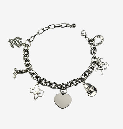 Texas Cowgirl Charm Bracelet