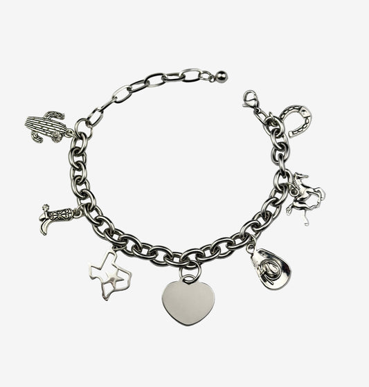 Texas Cowgirl Charm Bracelet