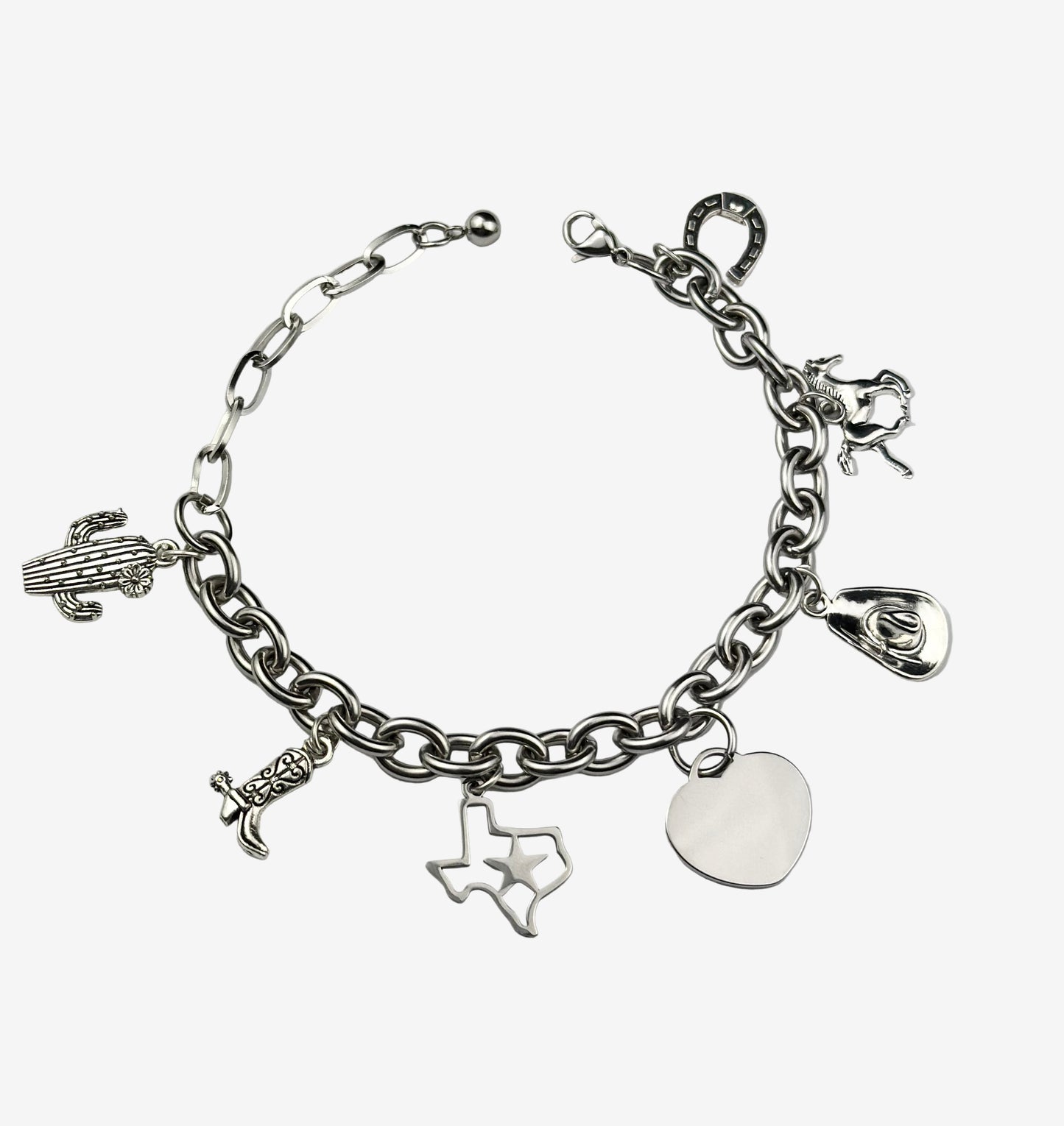 Texas Cowgirl Charm Bracelet