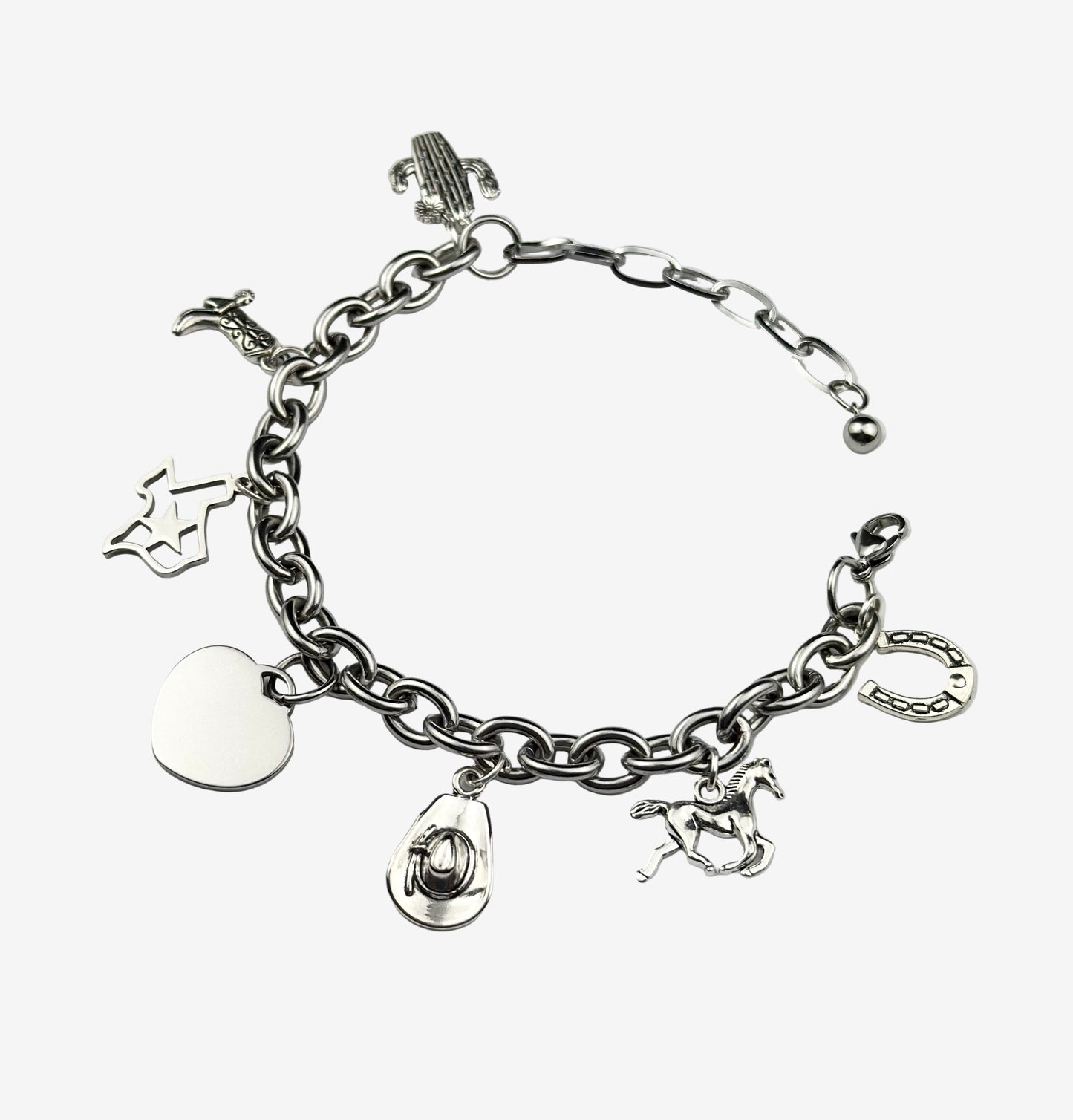 Texas Cowgirl Charm Bracelet