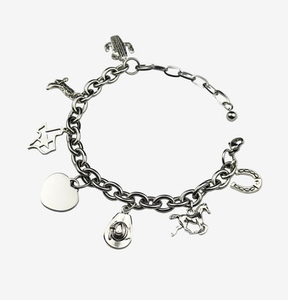 Texas Cowgirl Charm Bracelet