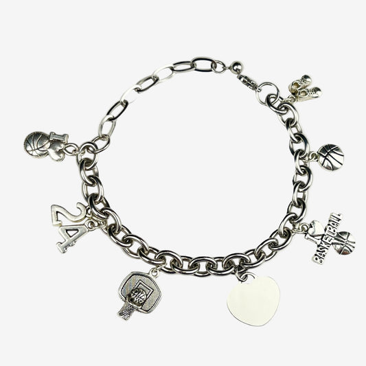 All-Star Basketball Charm Bracelet