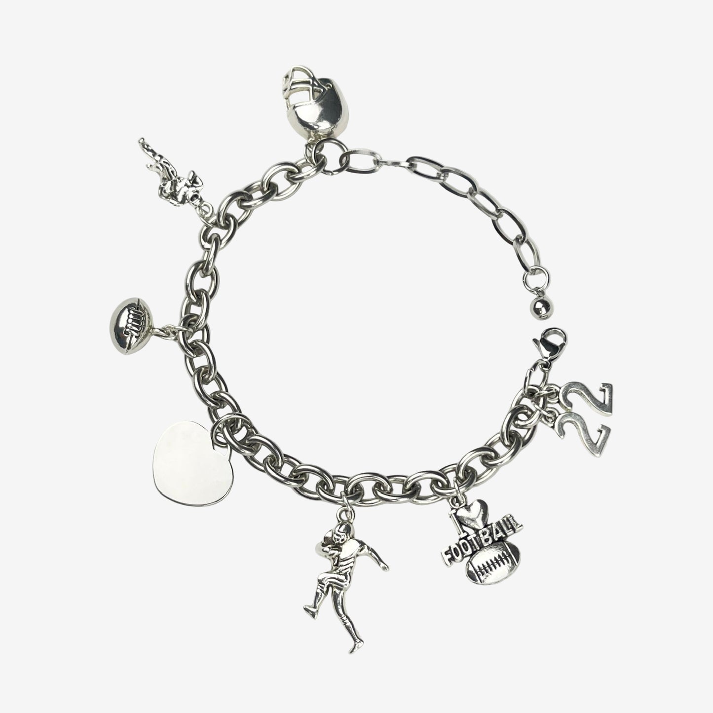 Football Charm Bracelet