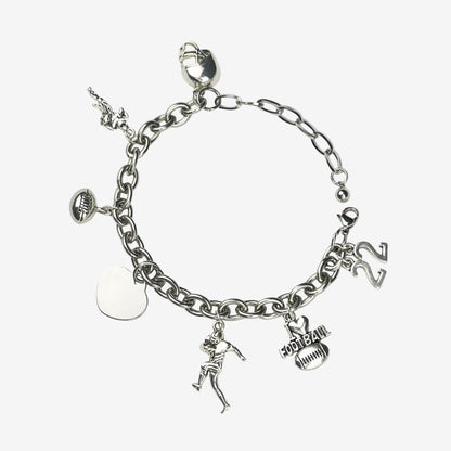 Football Charm Bracelet
